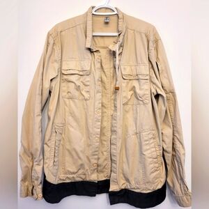 Lightweight  Cargo Khaki Jacket (Large)